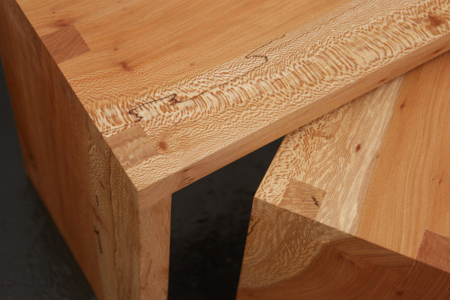 On the Marshes furniture: Benches, detail